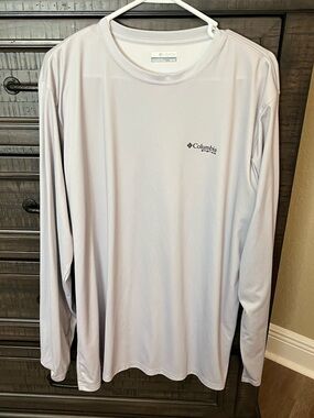 Columbia Men's Long-Sleeve Performance Tee - Light Lavender Gray